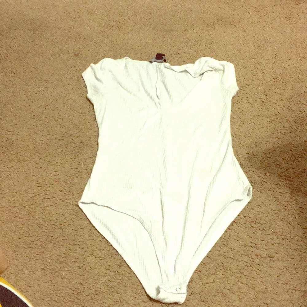 A one piece white top